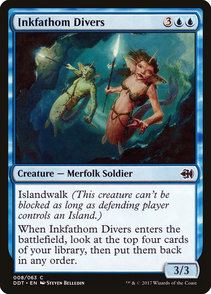 Inkfathom Divers [Duel Decks: Merfolk vs. Goblins] | GrognardGamesBatavia