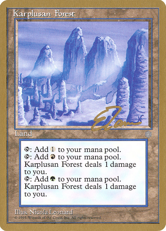 Karplusan Forest (Eric Tam) [Pro Tour Collector Set] | GrognardGamesBatavia