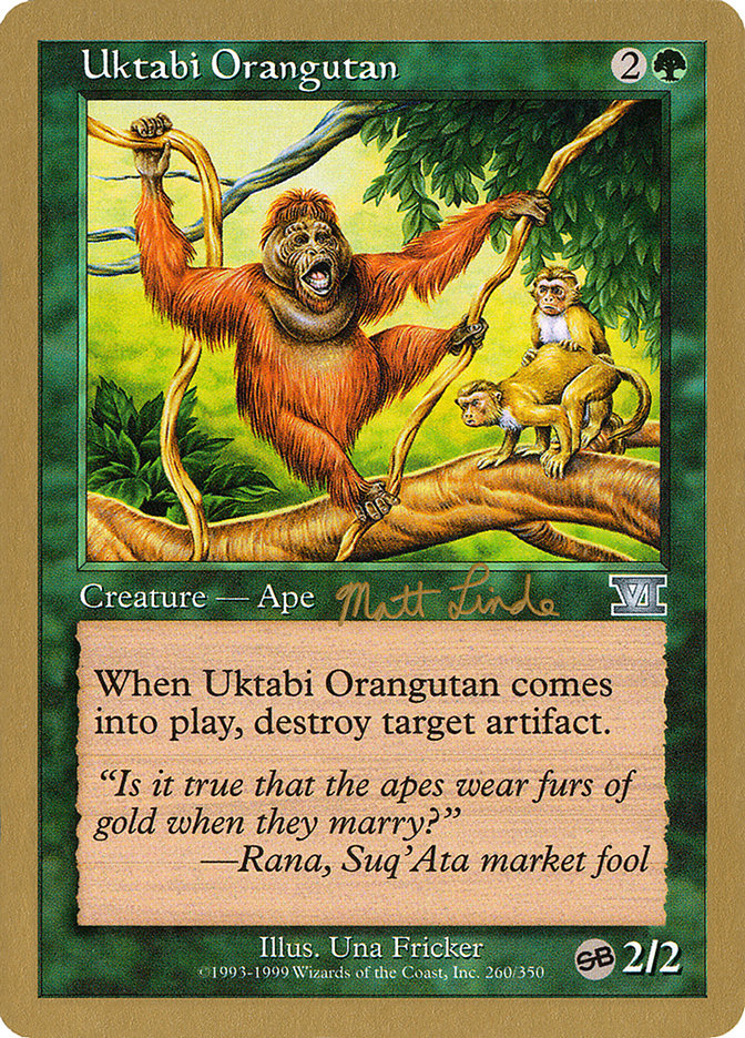 Uktabi Orangutan (Matt Linde) (SB) [World Championship Decks 1999] | GrognardGamesBatavia
