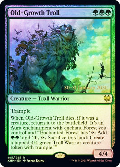 Old-Growth Troll [Kaldheim Prerelease Promos] | GrognardGamesBatavia