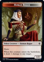 Human Rogue // Food (16) Double-Sided Token [Throne of Eldraine Tokens] | GrognardGamesBatavia