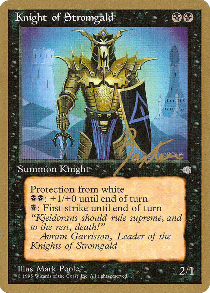 Knight of Stromgald (George Baxter) [Pro Tour Collector Set] | GrognardGamesBatavia