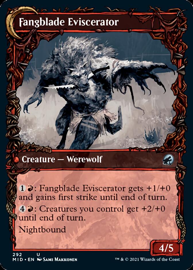 Fangblade Brigand // Fangblade Eviscerator (Showcase Equinox) [Innistrad: Midnight Hunt] | GrognardGamesBatavia