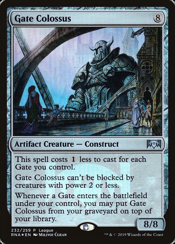 Gate Colossus (League) [Ravnica Allegiance Promos] | GrognardGamesBatavia