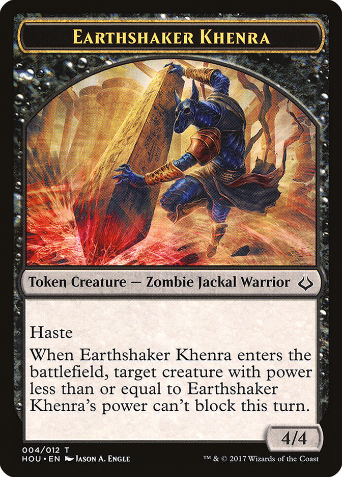 Earthshaker Khenra Token [Hour of Devastation Tokens] | GrognardGamesBatavia