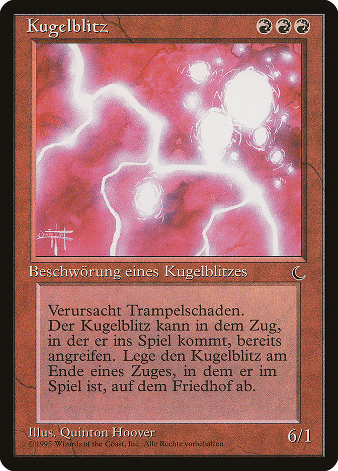 Ball Lightning (German) - "Kugelblitz" [Renaissance] | GrognardGamesBatavia