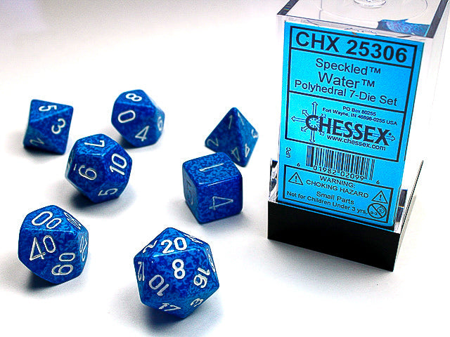 CHX25306 Speckled Water Polyhedral 7-Dice Set | GrognardGamesBatavia