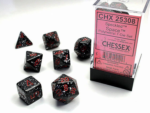 CHX25308 Speckled Space Polyhedral 7-Dice Set | GrognardGamesBatavia