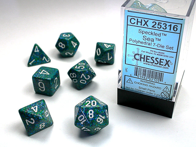 CHX25316 Speckled Sea Polyhedral 7-Dice Set | GrognardGamesBatavia