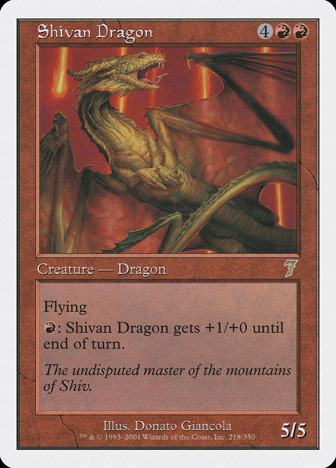 Shivan Dragon [Seventh Edition] | GrognardGamesBatavia