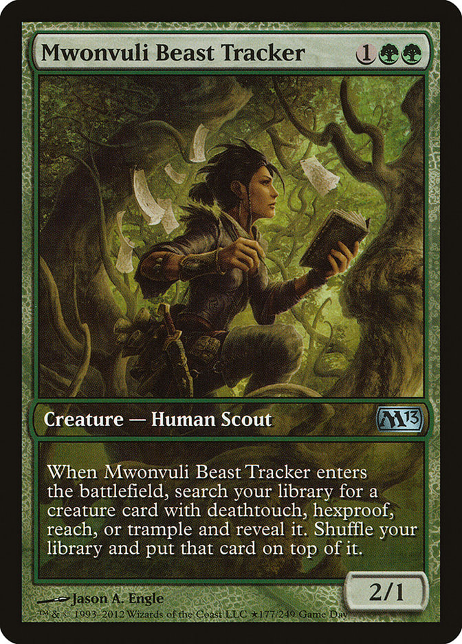 Mwonvuli Beast Tracker (Game Day) [Magic 2013 Promos] | GrognardGamesBatavia