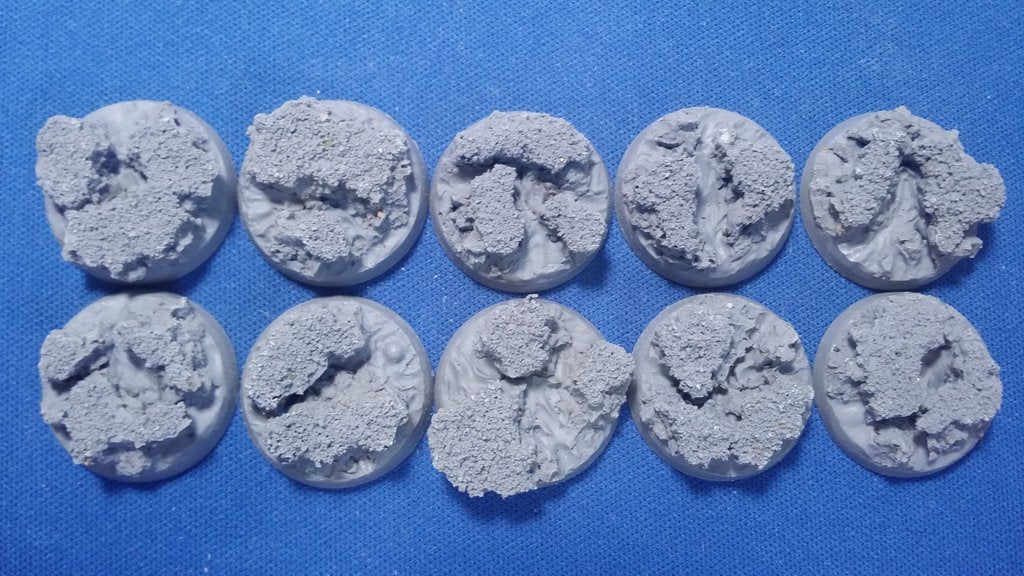 Elrik's Hobbies: Lava Bases Round 25MM | GrognardGamesBatavia