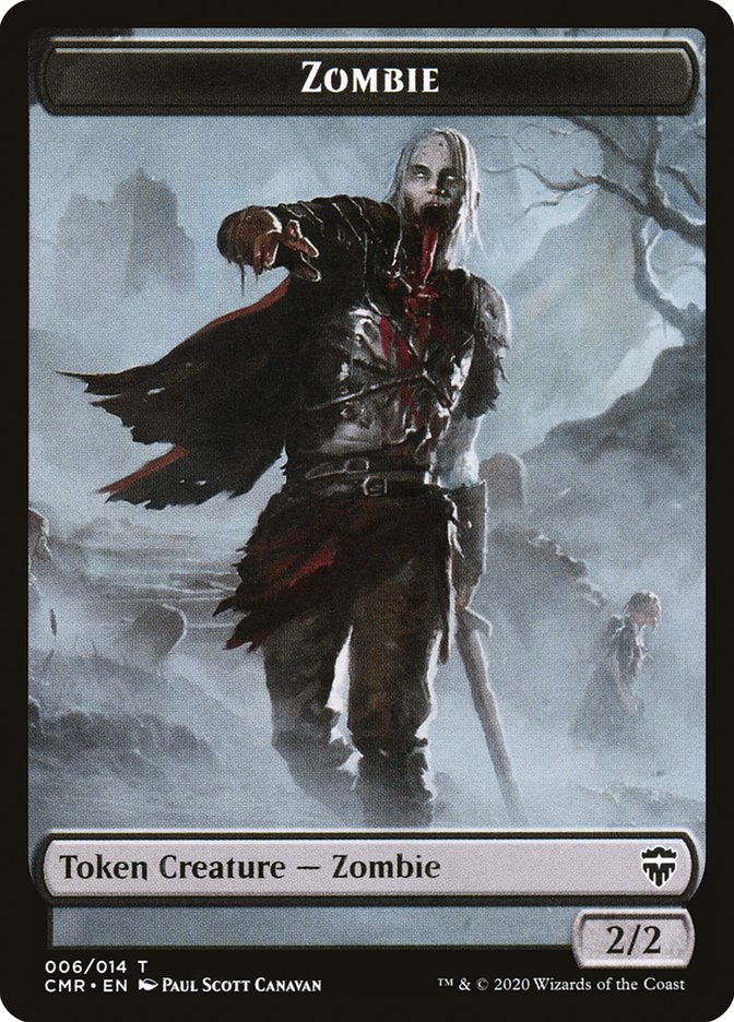 Elf Warrior // Zombie Double-Sided Token [Commander Legends Tokens] | GrognardGamesBatavia