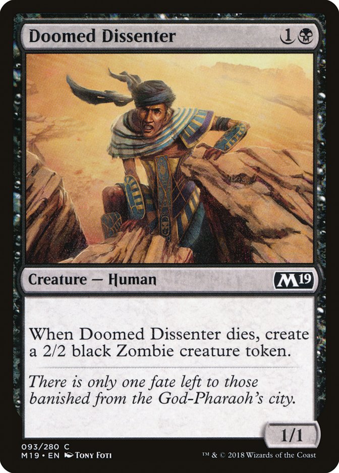 Doomed Dissenter [Core Set 2019] | GrognardGamesBatavia