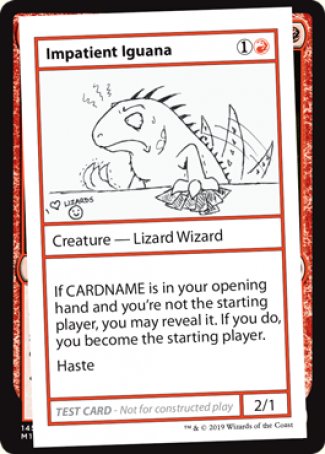 Impatient Iguana (2021 Edition) [Mystery Booster Playtest Cards] | GrognardGamesBatavia