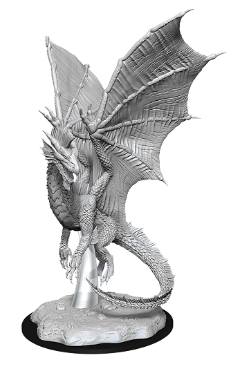 WizKids 900369 NMM Young Silver Dragon | GrognardGamesBatavia