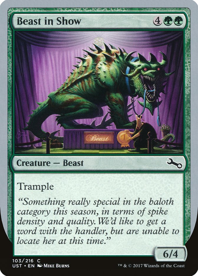 Beast in Show ("Something really special...") [Unstable] | GrognardGamesBatavia