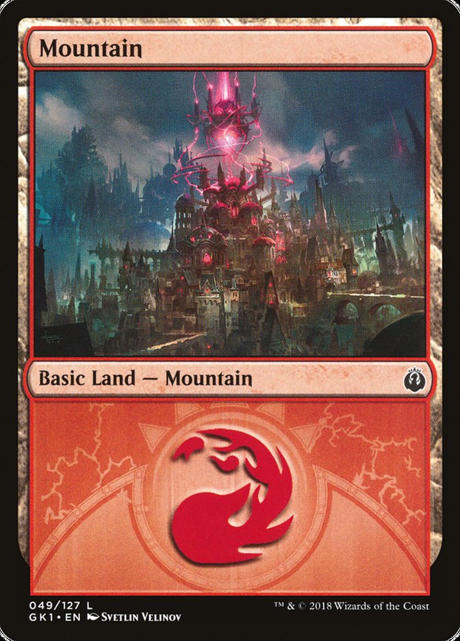 Mountain (49) [Guilds of Ravnica Guild Kit] | GrognardGamesBatavia