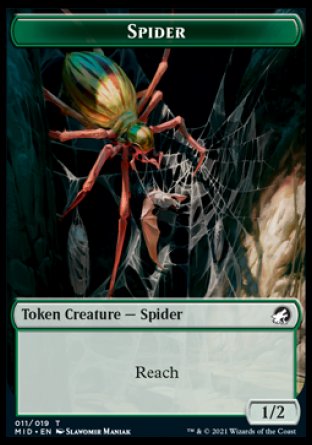 Beast (007) // Spider Double-Sided Token [Innistrad: Midnight Hunt Commander Tokens] | GrognardGamesBatavia