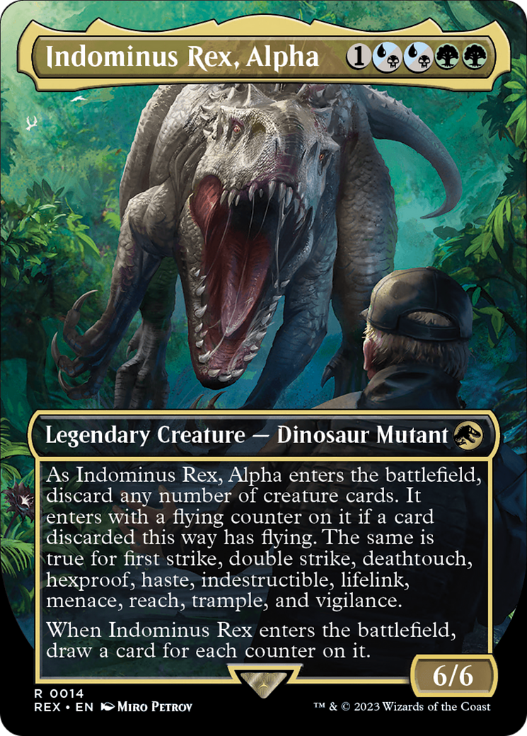 Indominus Rex, Alpha (Borderless) [Jurassic World Collection] | GrognardGamesBatavia