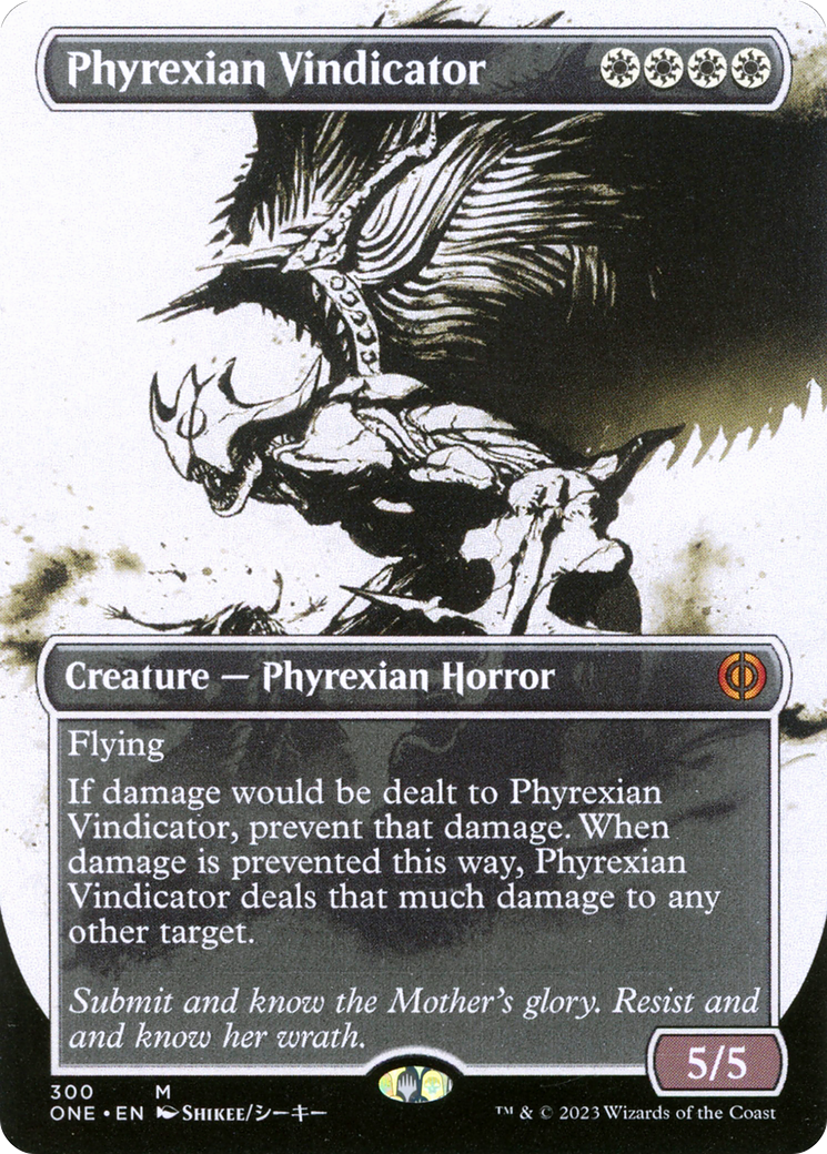 Phyrexian Vindicator (Borderless Ichor) [Phyrexia: All Will Be One] | GrognardGamesBatavia