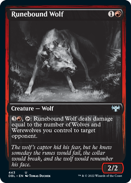 Runebound Wolf [Innistrad: Double Feature] | GrognardGamesBatavia