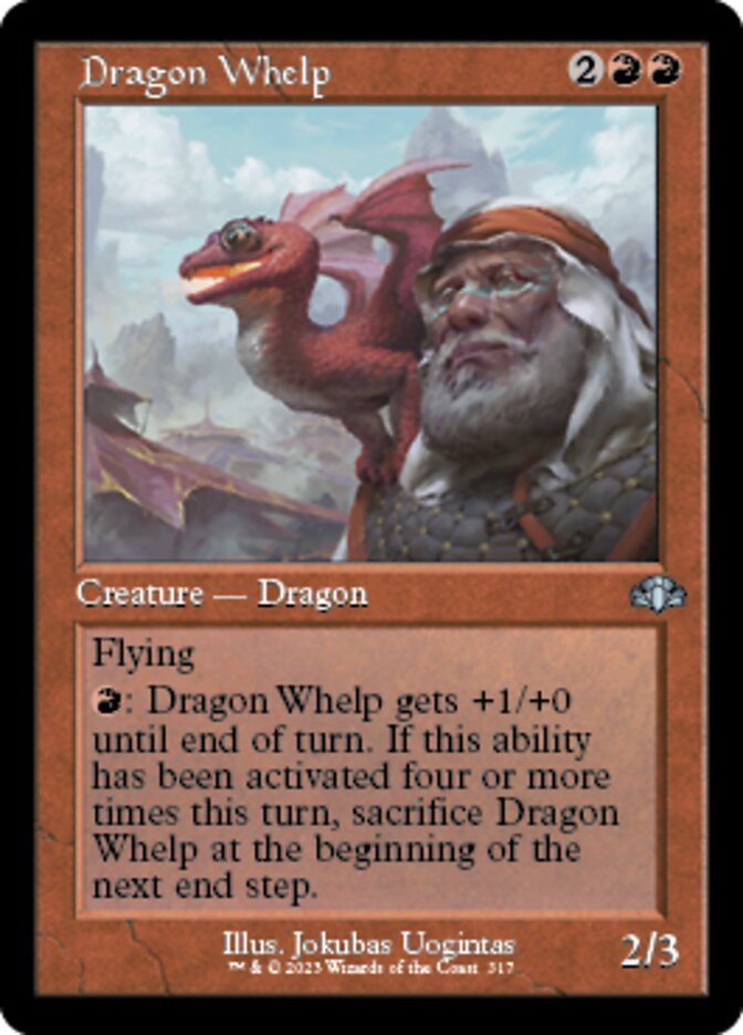 Dragon Whelp (Retro) [Dominaria Remastered] | GrognardGamesBatavia