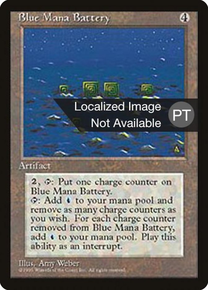 Blue Mana Battery [Fourth Edition (Foreign Black Border)] | GrognardGamesBatavia