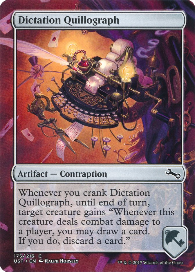 Dictation Quillograph [Unstable] | GrognardGamesBatavia