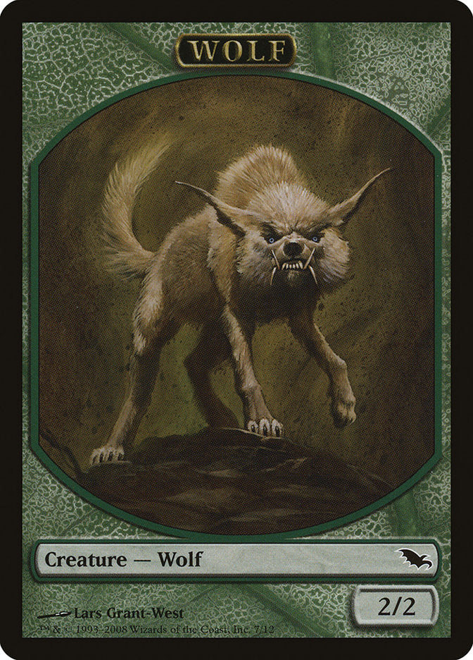 Wolf Token [Shadowmoor Tokens] | GrognardGamesBatavia