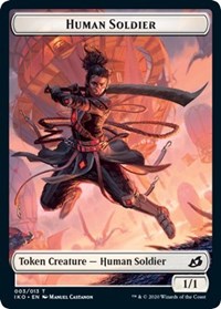 Human Soldier (003) // Zombie Double-Sided Token [Commander 2020 Tokens] | GrognardGamesBatavia