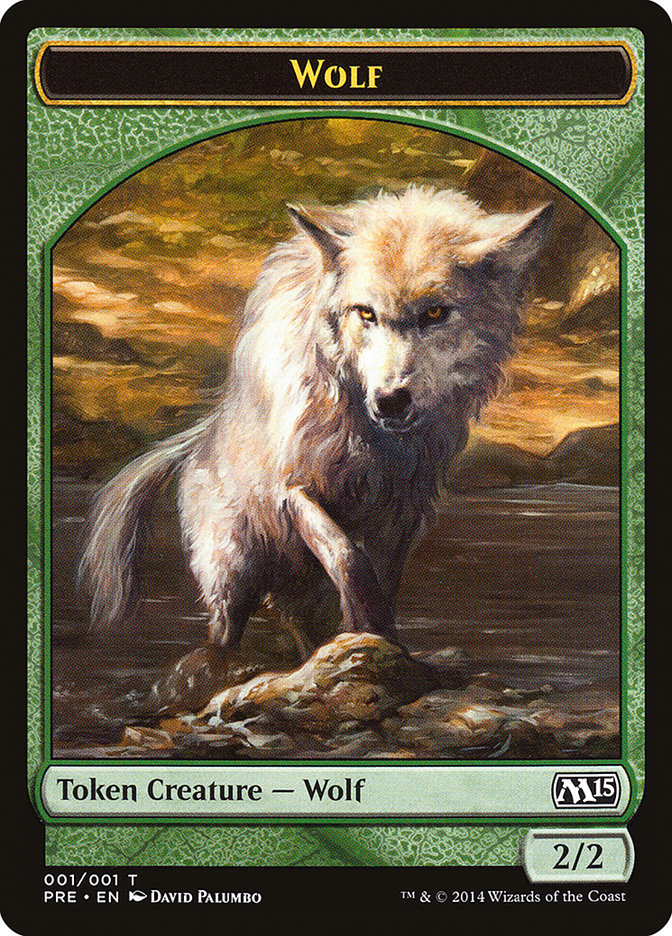 Wolf Token [Magic 2015 Prerelease Promos] | GrognardGamesBatavia