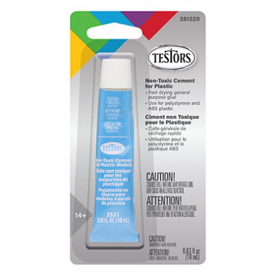 Testors Non-Toxic Cement for Plastic 18ML Tube | GrognardGamesBatavia