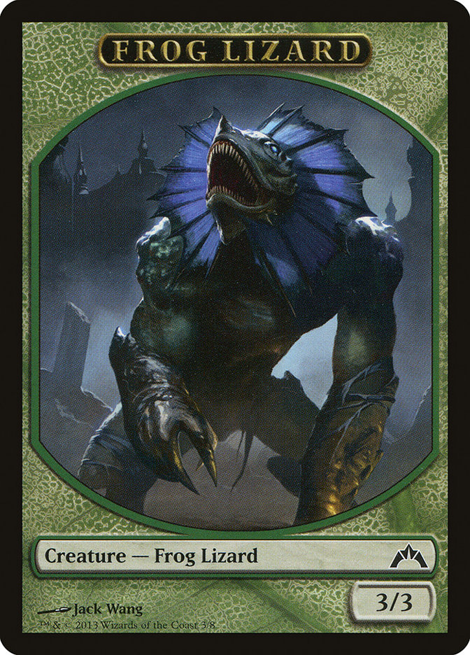 Frog Lizard Token [Gatecrash Tokens] | GrognardGamesBatavia