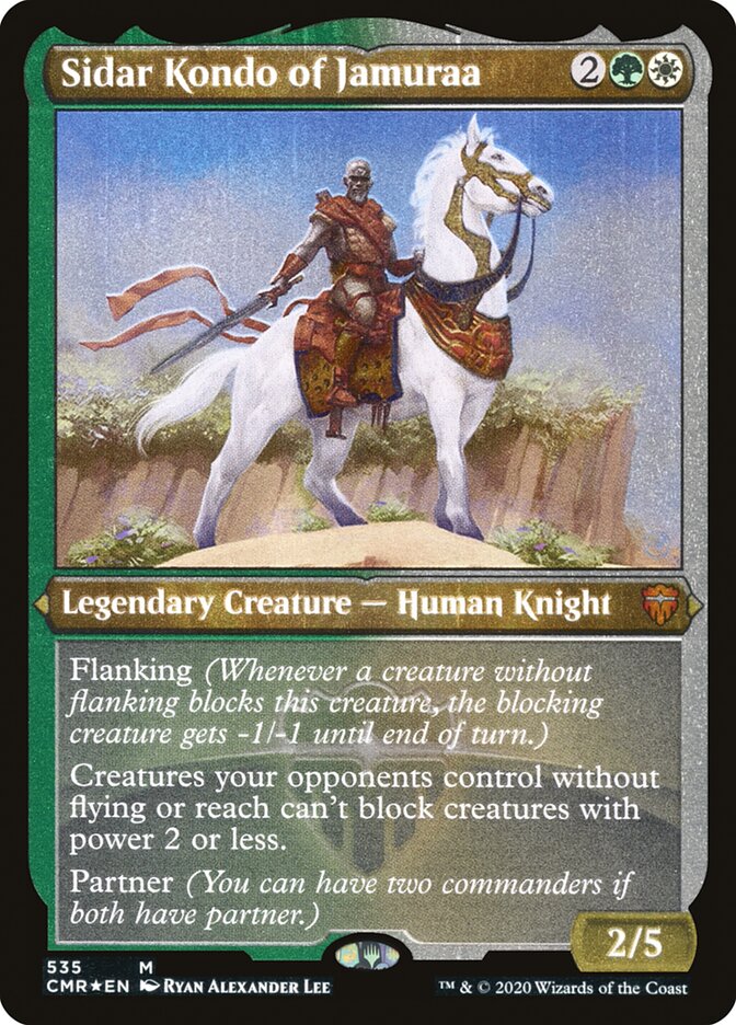 Sidar Kondo of Jamuraa (Etched) [Commander Legends] | GrognardGamesBatavia