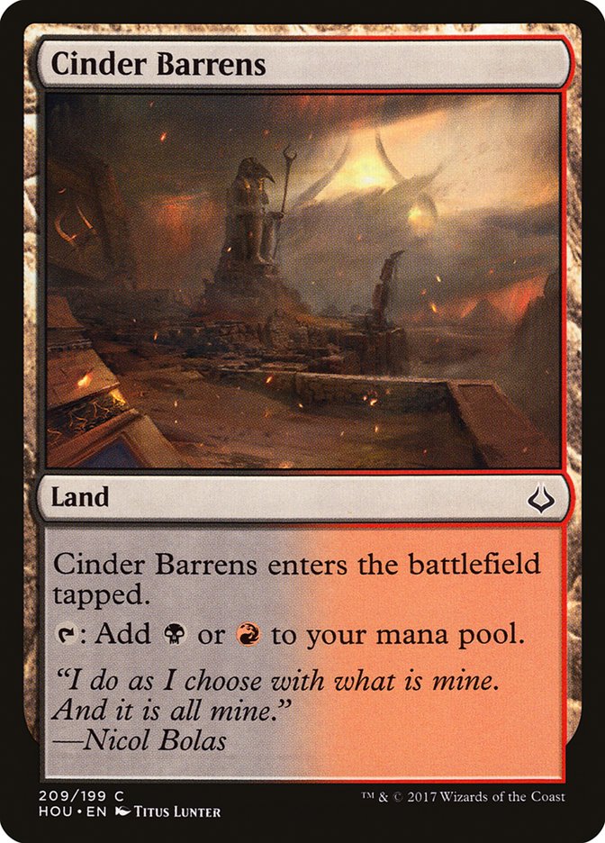 Cinder Barrens [Hour of Devastation] | GrognardGamesBatavia