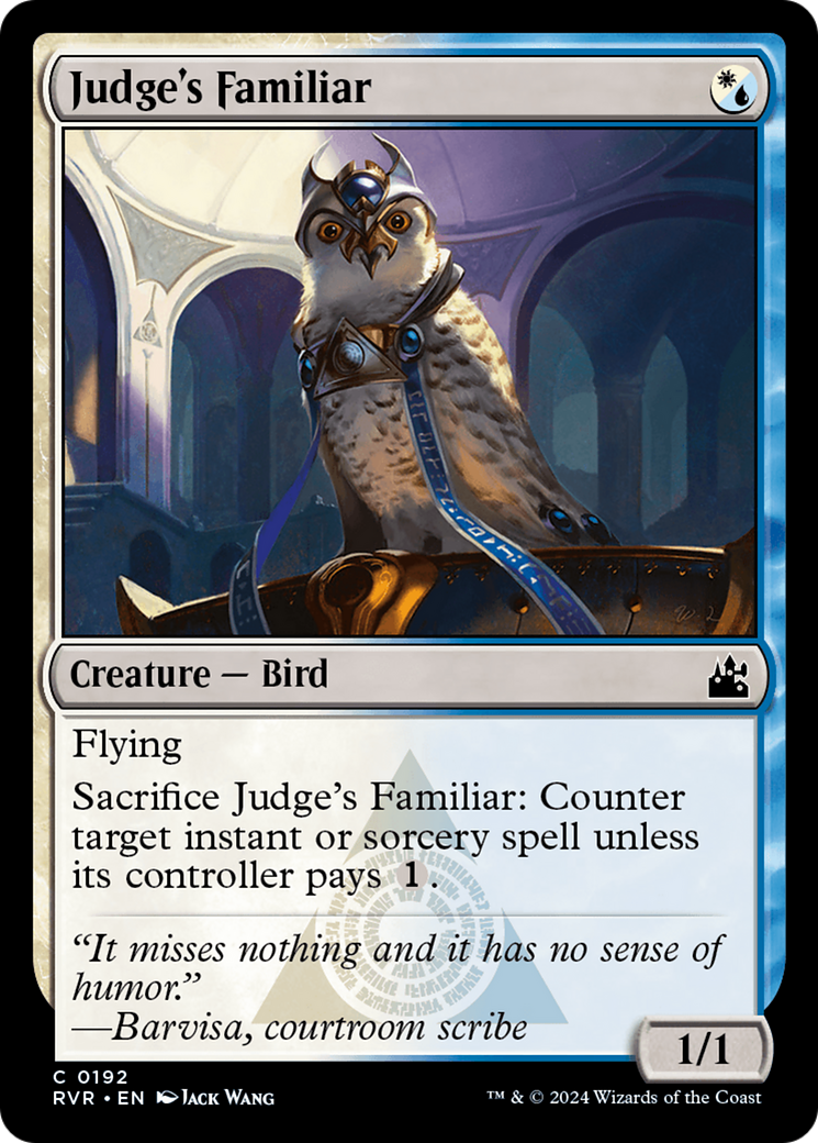 Judge's Familiar [Ravnica Remastered] | GrognardGamesBatavia