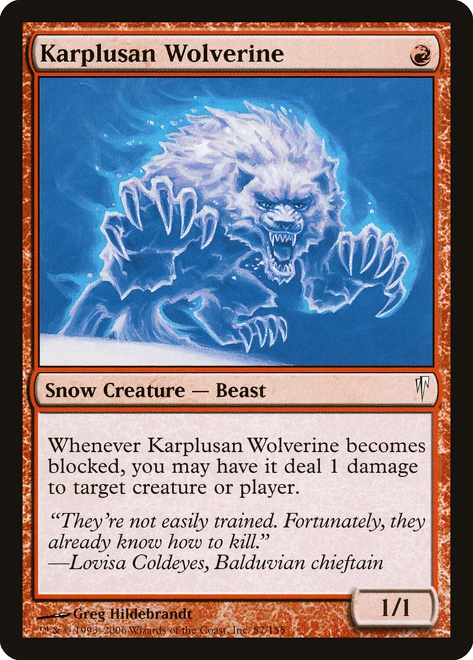 Karplusan Wolverine [Coldsnap] | GrognardGamesBatavia