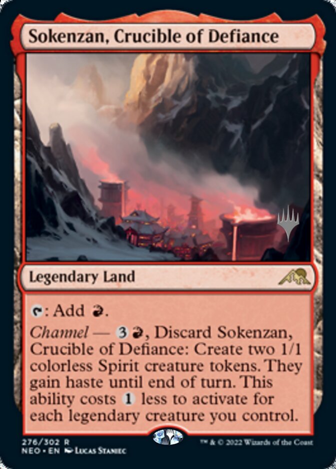 Sokenzan, Crucible of Defiance (Promo Pack) [Kamigawa: Neon Dynasty Promos] | GrognardGamesBatavia