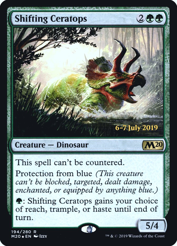 Shifting Ceratops [Core Set 2020 Prerelease Promos] | GrognardGamesBatavia