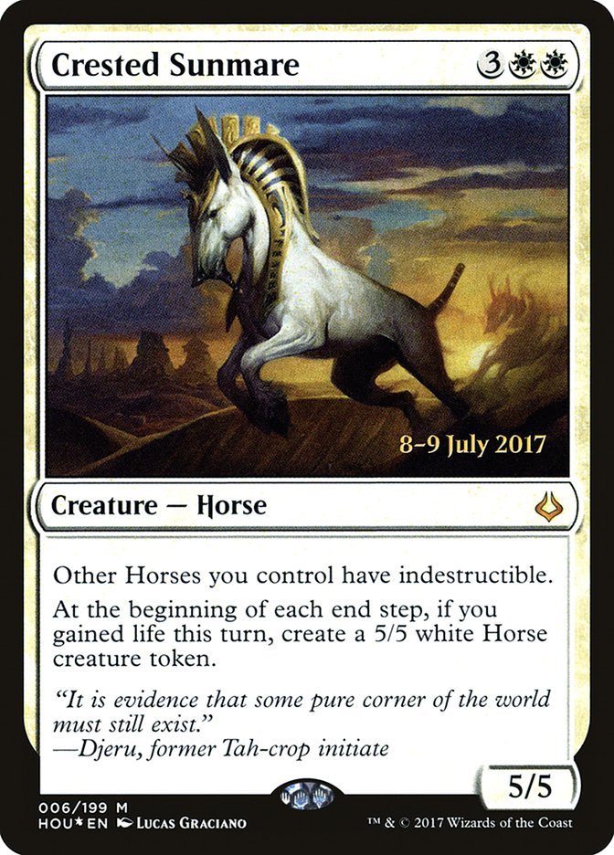 Crested Sunmare [Hour of Devastation Prerelease Promos] | GrognardGamesBatavia