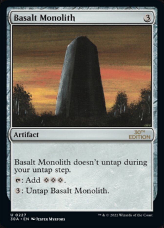 Basalt Monolith [30th Anniversary Edition] | GrognardGamesBatavia