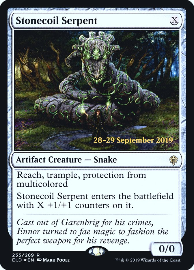 Stonecoil Serpent [Throne of Eldraine Prerelease Promos] | GrognardGamesBatavia