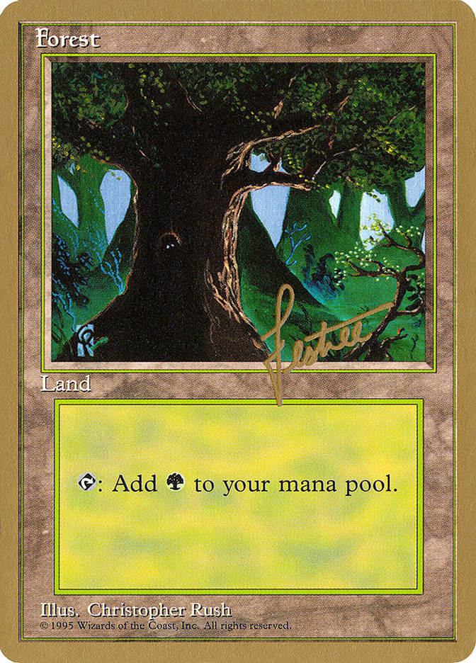 Forest (bl377) (Bertrand Lestree) [Pro Tour Collector Set] | GrognardGamesBatavia