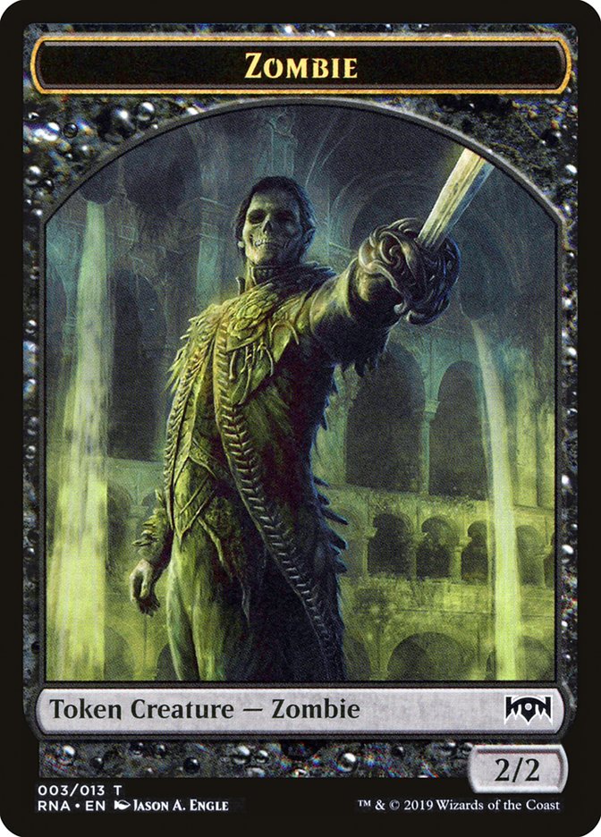 Zombie Token [Ravnica Allegiance Tokens] | GrognardGamesBatavia