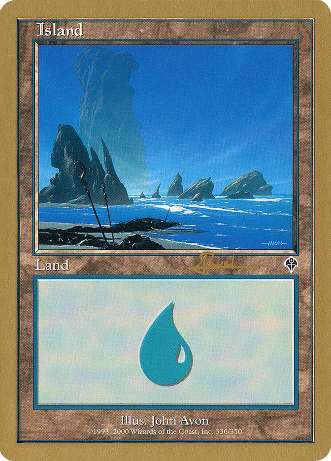 Island (ar336) (Antoine Ruel) [World Championship Decks 2001] | GrognardGamesBatavia