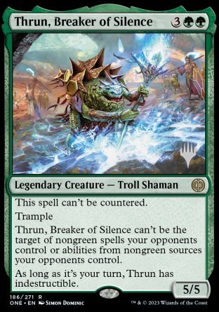 Thrun, Breaker of Silence (Promo Pack) [Phyrexia: All Will Be One Promos] | GrognardGamesBatavia