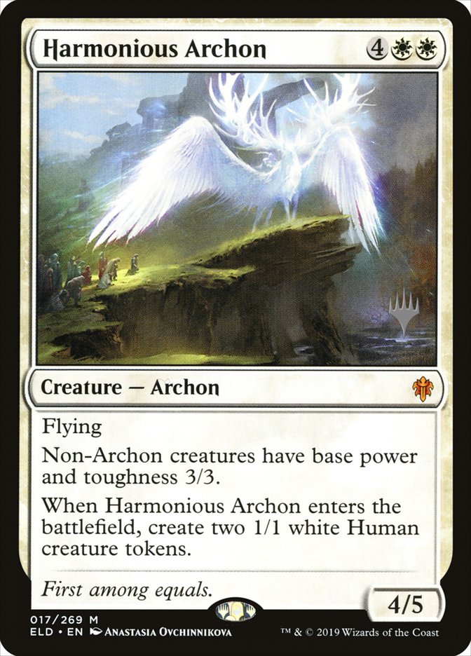 Harmonious Archon (Promo Pack) [Throne of Eldraine Promos] | GrognardGamesBatavia