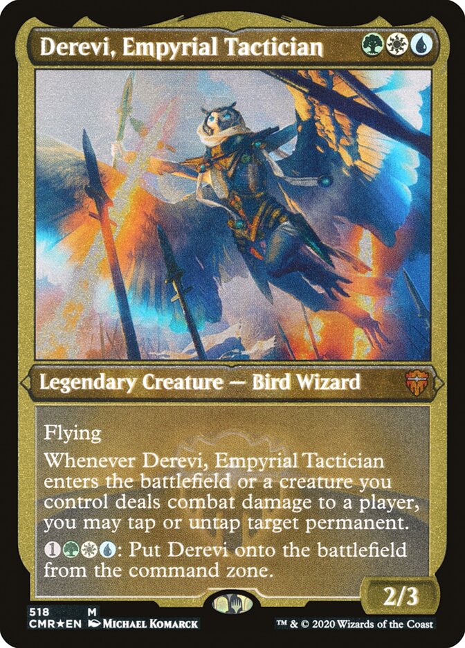 Derevi, Empyrial Tactician (Etched) [Commander Legends] | GrognardGamesBatavia