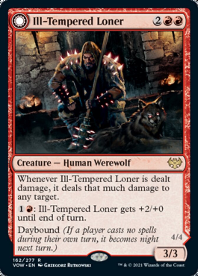 Ill-Tempered Loner // Howlpack Avenger [Innistrad: Crimson Vow] | GrognardGamesBatavia